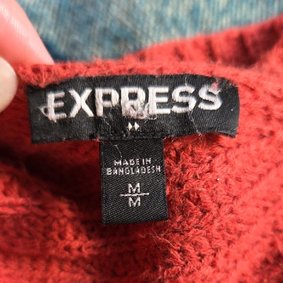 Red-Orange Knit Tank - Picture 7 of 8